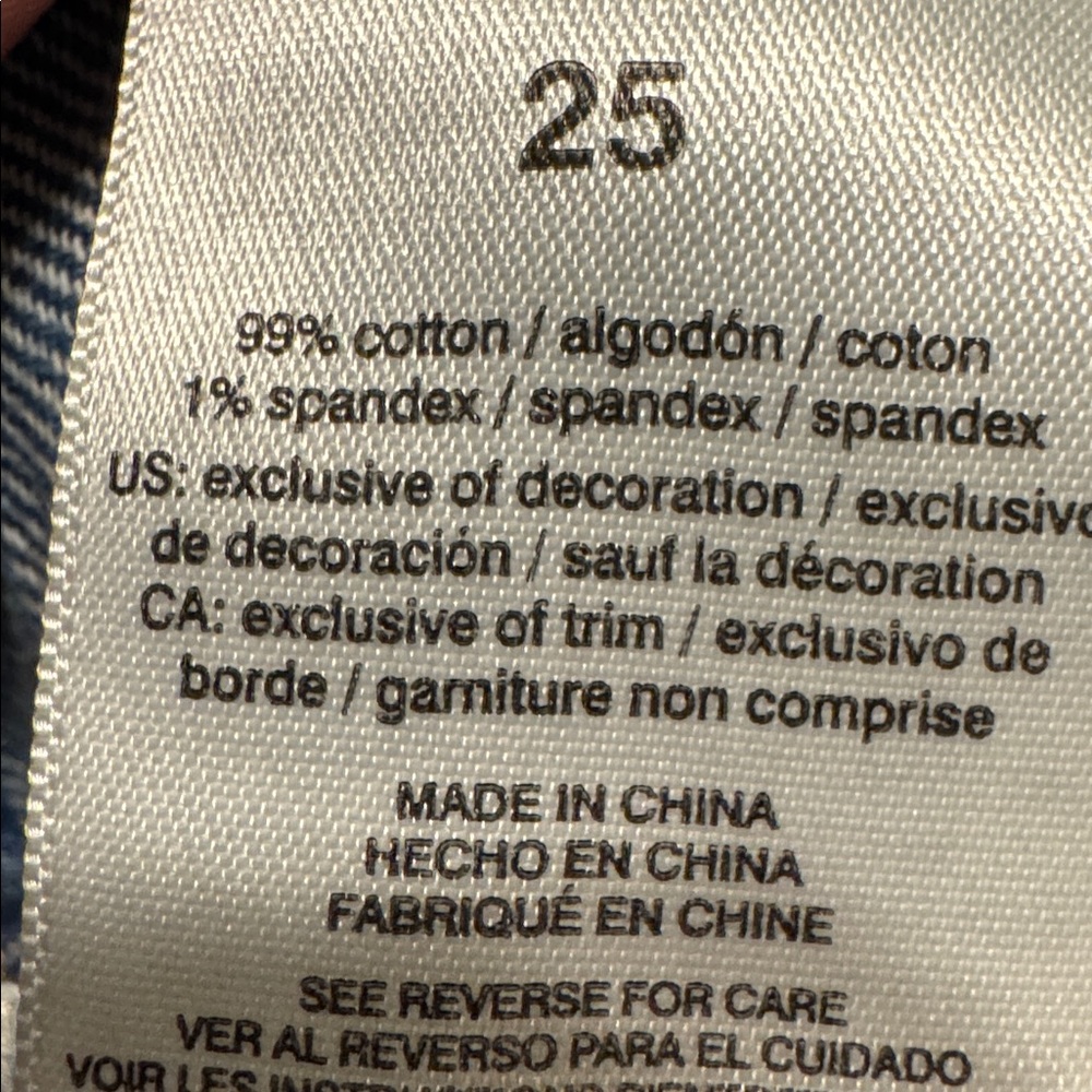 Jessica Simpson Spotlight high-rise slim straight jeans, new with tag size 25 - Picture 8 of 8